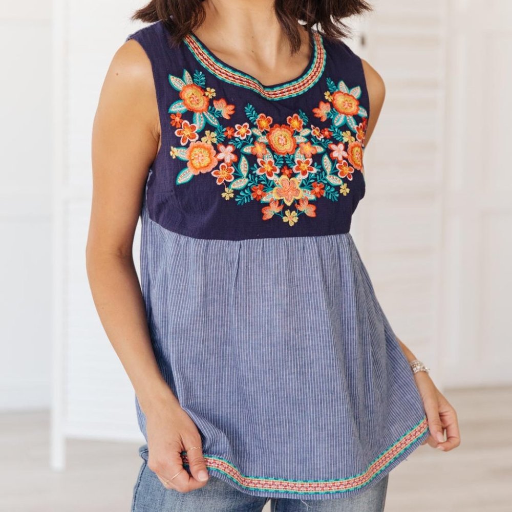 Harmony Top in Blue (Large)